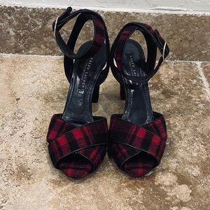 Ralph Lauren Plaid Heels